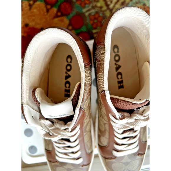 Coach Signature Monogram HighTop sneakers Mens 10.5(44)womens 12 retro classic main image 14
